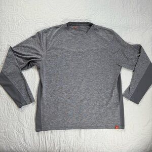 The‎ American Outdoorsman Gray Performance Long Sleeve Shirt Men's Large EUC